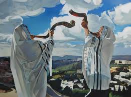Shofars blowing
